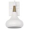 Nuvo Phoenix 1-Light Wall Sconce - Matte White with Vintage Brass 60/7509 - alternate 3